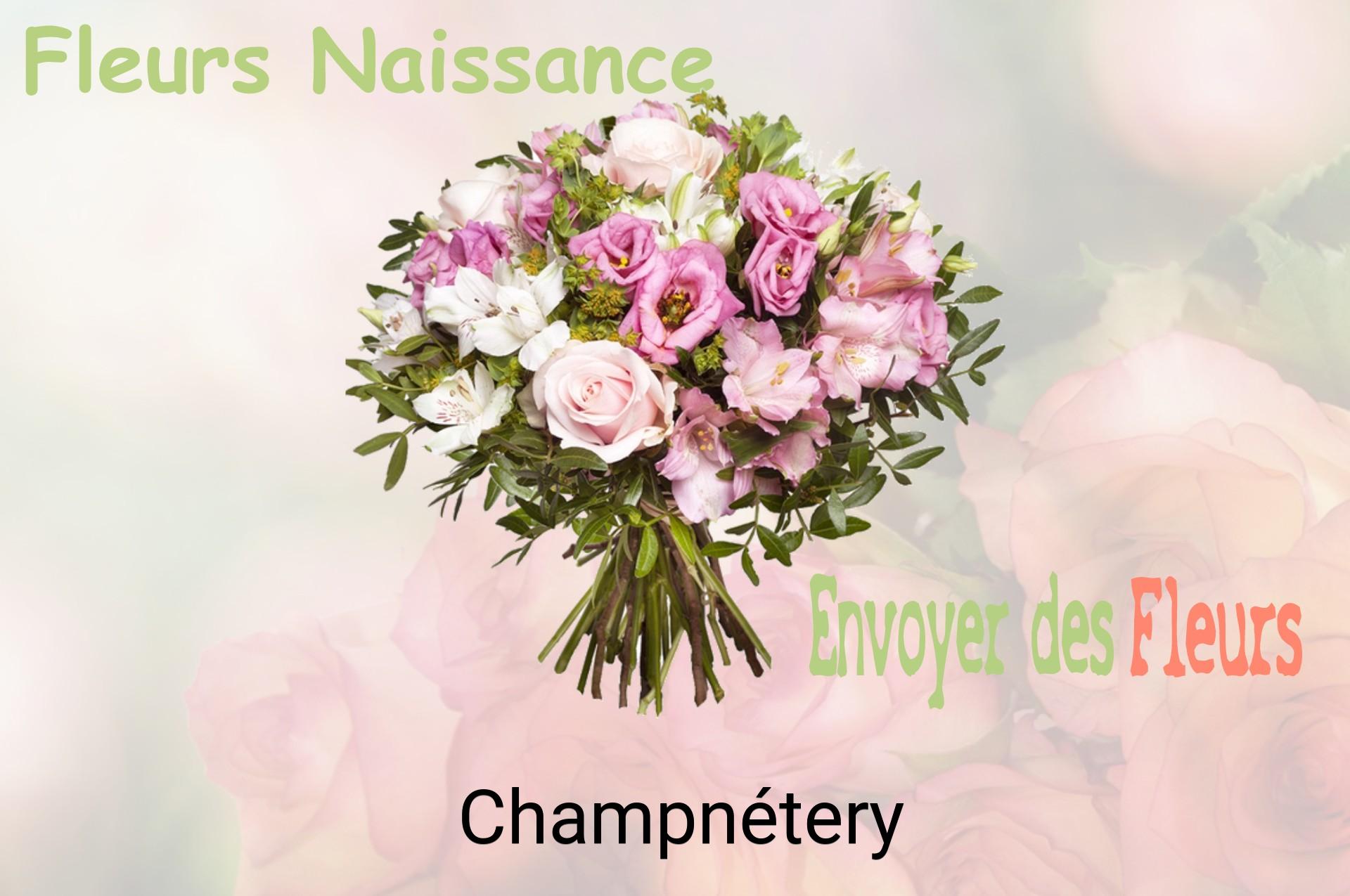 Bouquet de fleurs de naissance livré à Champnétery